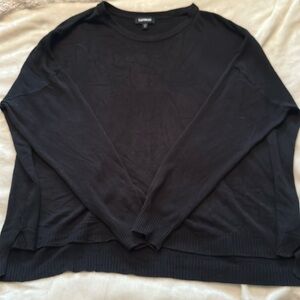 EXPRESS BLACK LONG SLEEVE SWEATER XL